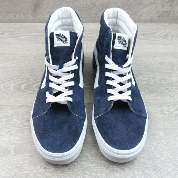 Vans Sk8-Hi Suede Sneakers Mens Size 11.5 Indigo Blue NEW - Picture 6 of 16